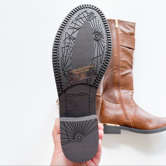 Top Moda Tan Boot Ginger-1 - Picture 4 of 8
